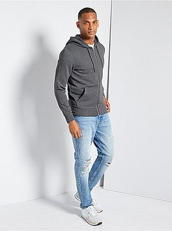 Felpa con zip e cappuccio ecosostenibile - Kiabi