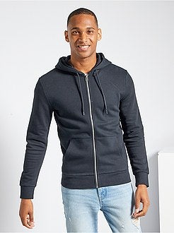 Felpa con zip e cappuccio ecosostenibile - Kiabi