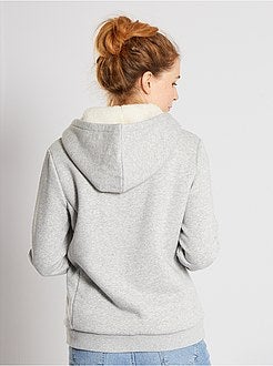 Felpa con zip e cappuccio - Kiabi