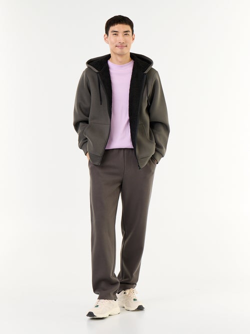 Felpa con zip e cappuccio in neoprene - Kiabi Felpa con zip e cappuccio in neoprene - Kiabi