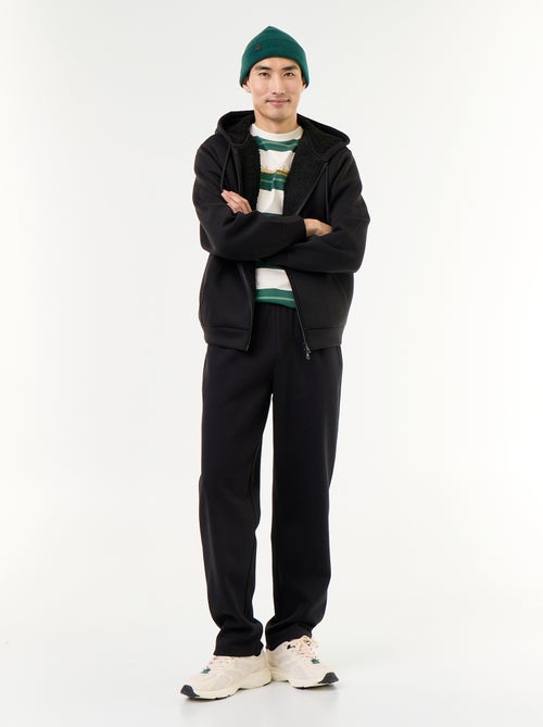 Felpa con zip e cappuccio in neoprene - Kiabi Felpa con zip e cappuccio in neoprene - Kiabi