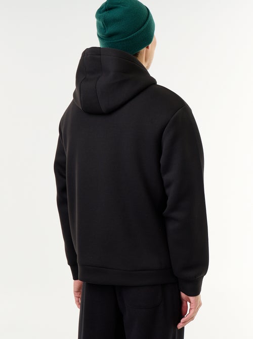 Felpa con zip e cappuccio in neoprene - Kiabi Felpa con zip e cappuccio in neoprene - Kiabi