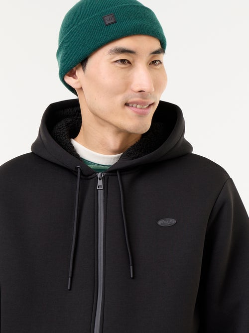 Felpa con zip e cappuccio in neoprene - Kiabi Felpa con zip e cappuccio in neoprene - Kiabi