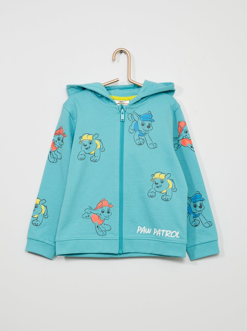 Felpa con zip e cappuccio 'Paw Patrol' BLU - Kiabi