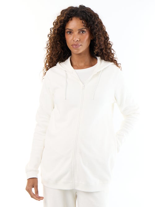 Felpa con zip e cappuccio per allattamento - Kiabi Felpa con zip e cappuccio per allattamento - Kiabi