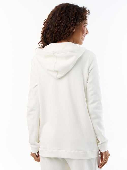 Felpa con zip e cappuccio per allattamento - Kiabi Felpa con zip e cappuccio per allattamento - Kiabi