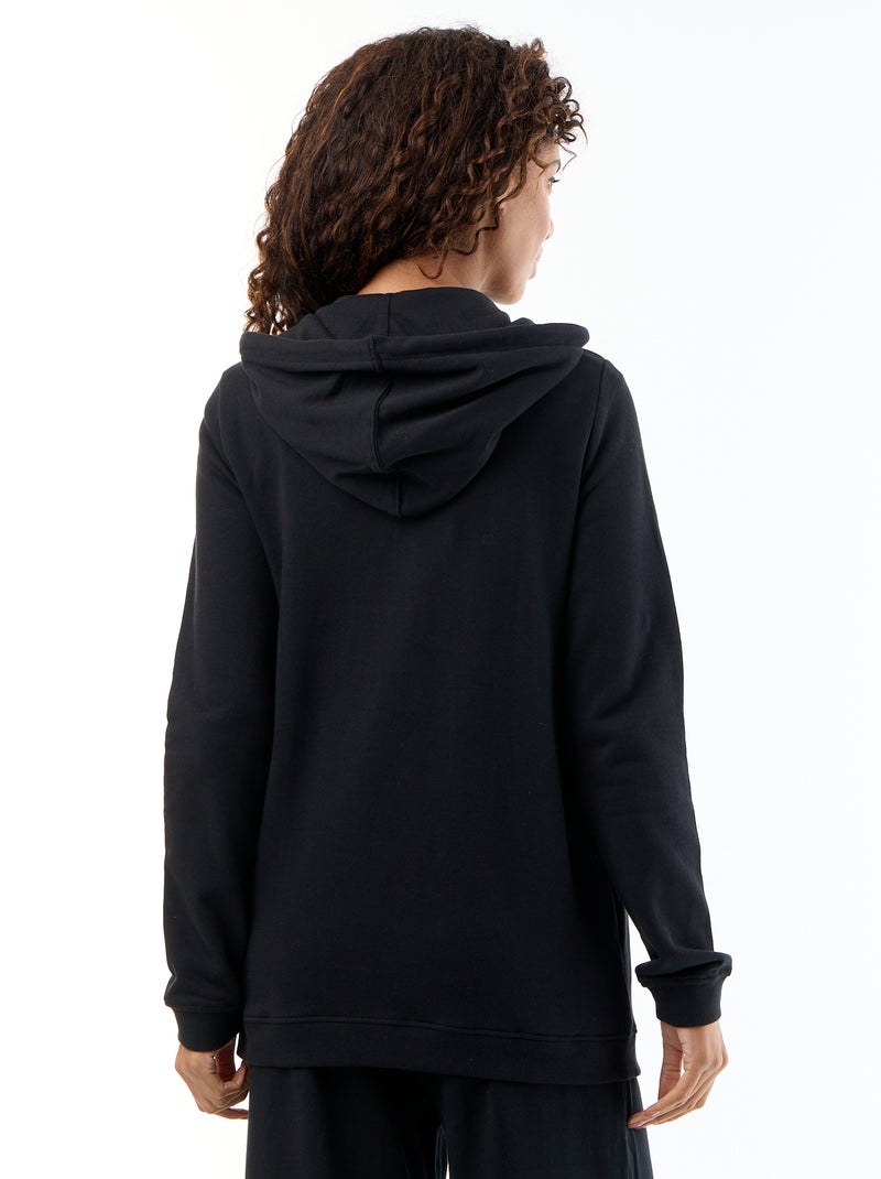 Felpa con zip e cappuccio per allattamento Nero - Kiabi