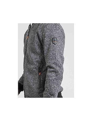 Felpa con zip e colletto alto WALTAREK