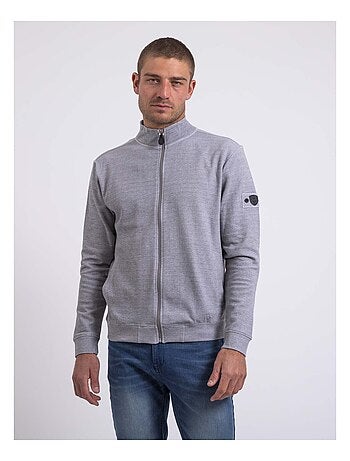 Felpa con zip e colletto alto WESTUNION