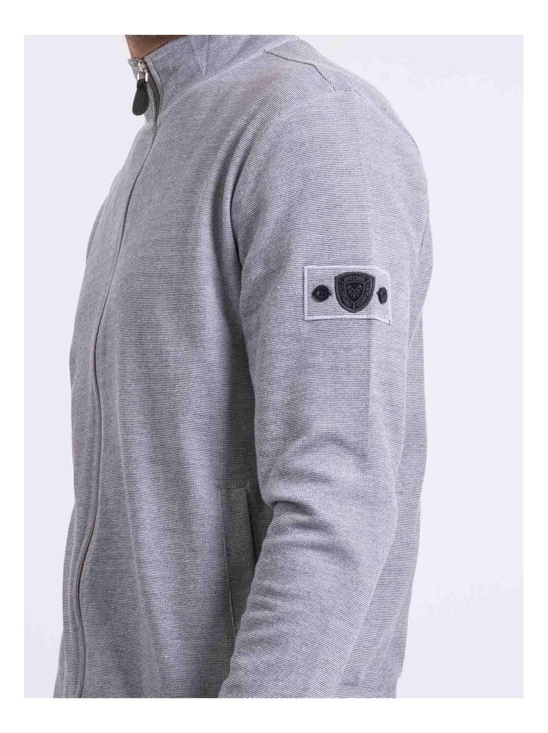 Felpa con zip e colletto alto WESTUNION Nero - Kiabi