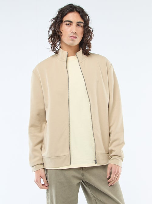 Felpa con zip e collo alto - Kiabi