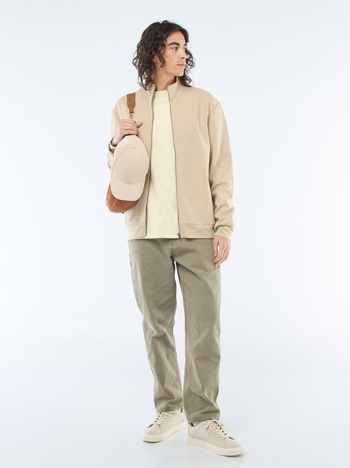 Felpa con zip e collo alto - Kiabi