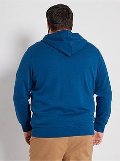Taglie forti Uomo - Felpa con zip eco-sostenibile - Kiabi