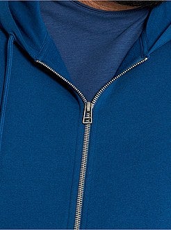 Taglie forti Uomo - Felpa con zip eco-sostenibile - Kiabi