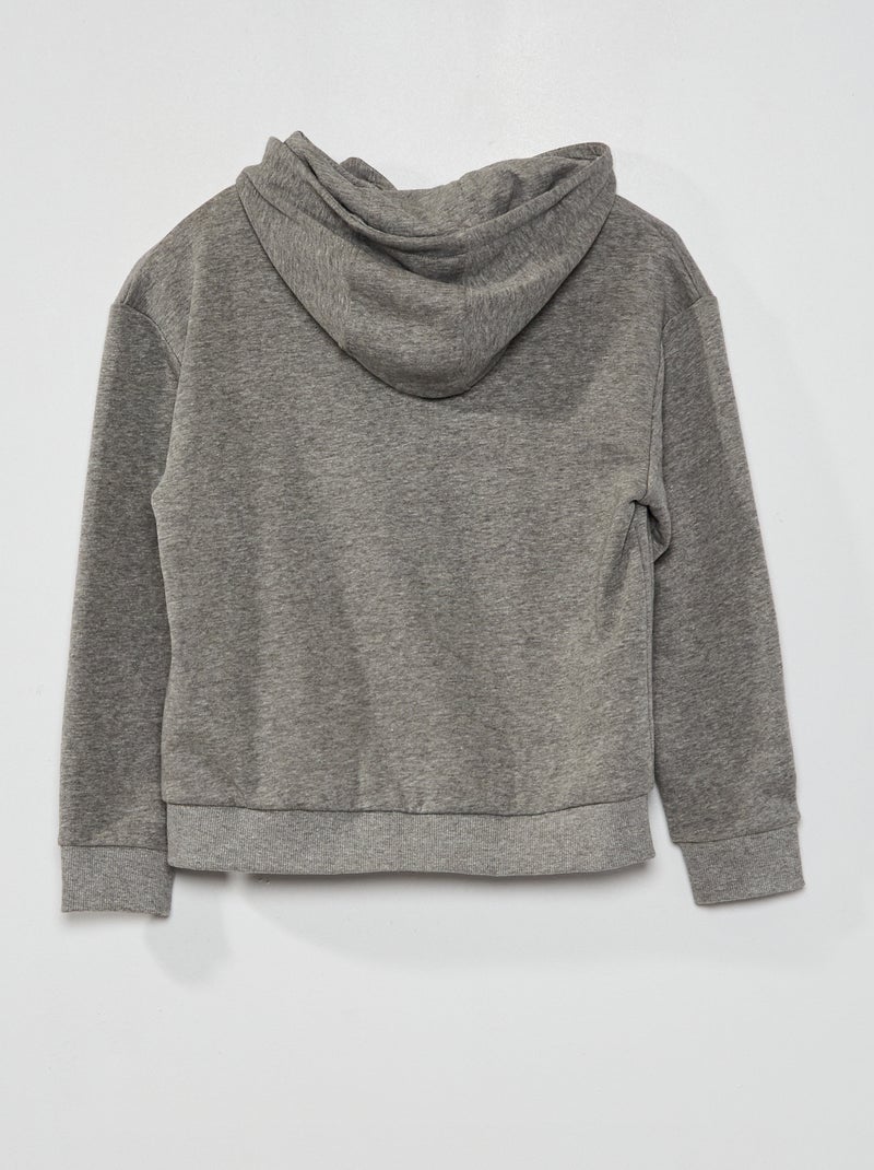 Felpa Con Zip Grigio 12 00 Kiabi