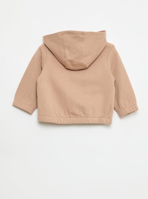 Felpa con zip in french terry - Kiabi