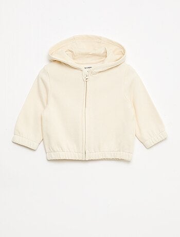 Felpa con zip in french terry