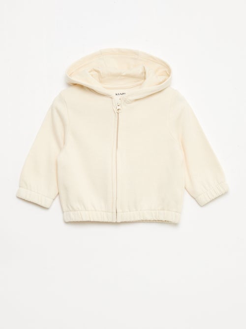 Felpa con zip in french terry - Kiabi
