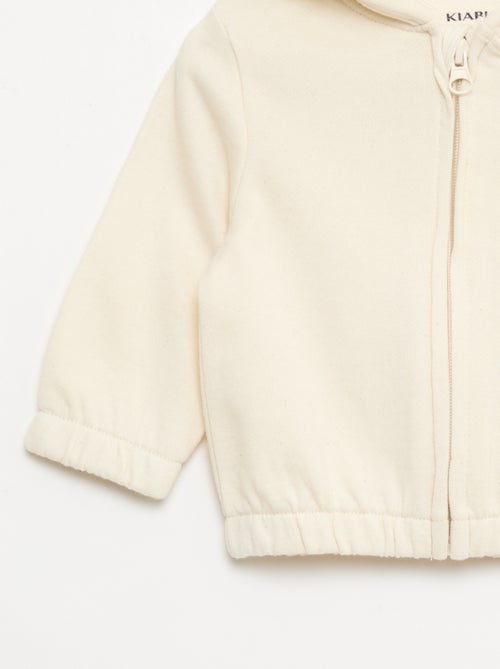 Felpa con zip in french terry - Kiabi