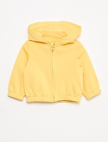 Felpa con zip in french terry