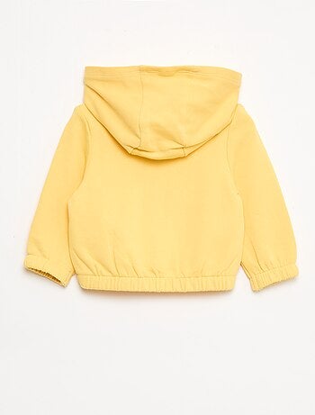 Felpa con zip in french terry