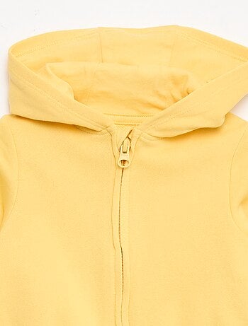 Felpa con zip in french terry