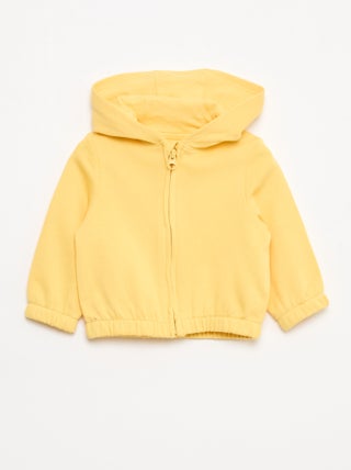 Felpa con zip in french terry