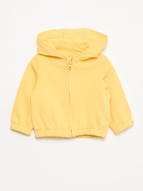 Felpa con zip in french terry - Kiabi