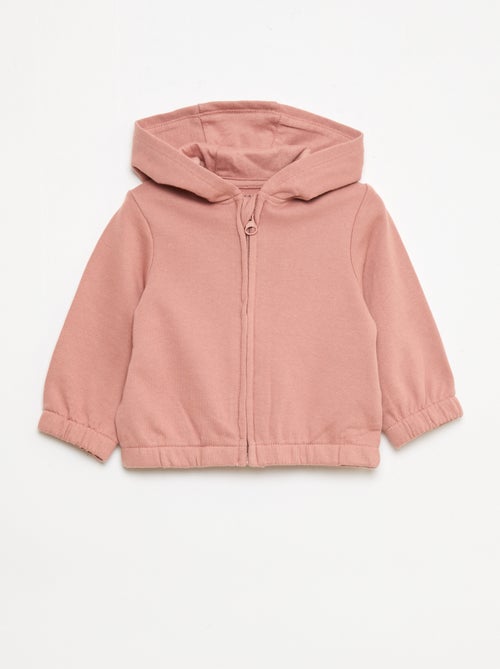 Felpa con zip in french terry - Kiabi