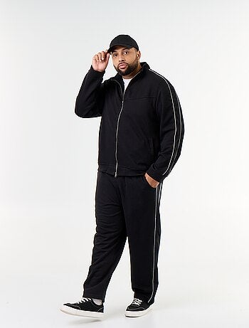 Felpa con zip in pile leggero