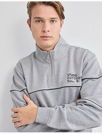 Felpa con zip, MO Fashion