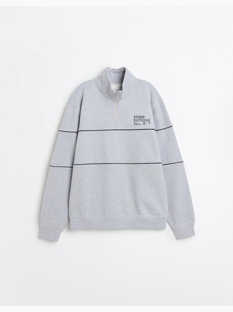 Felpa con zip, MO Fashion Grigio - Kiabi