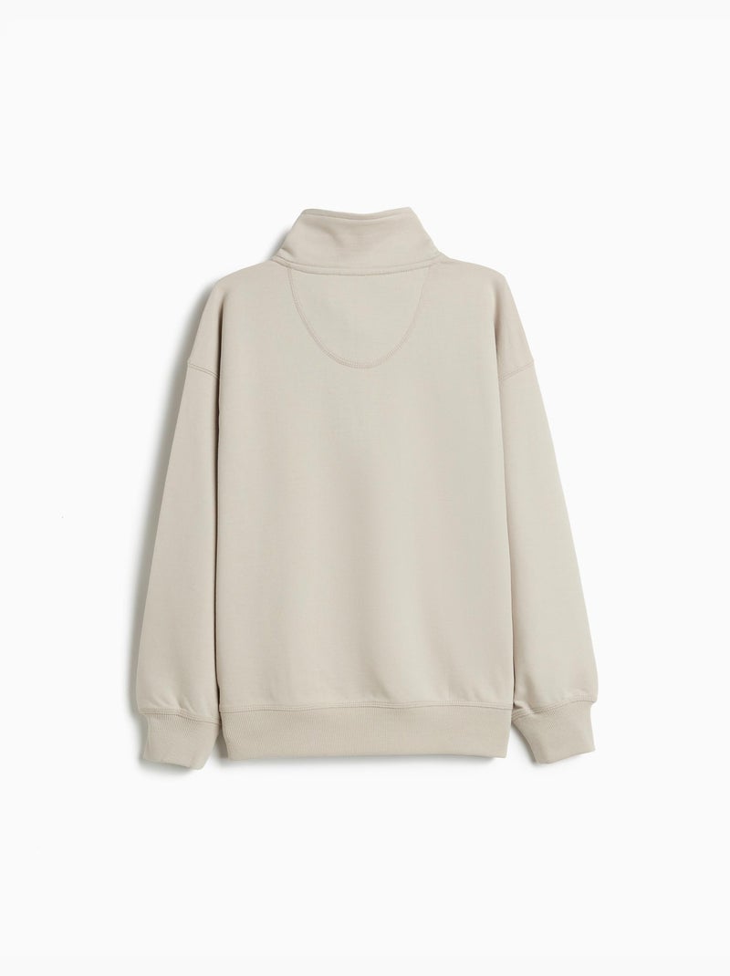 Felpa con zip, MO Fashion Grigio - Kiabi