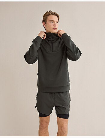 Felpa con zip, MO Fashion