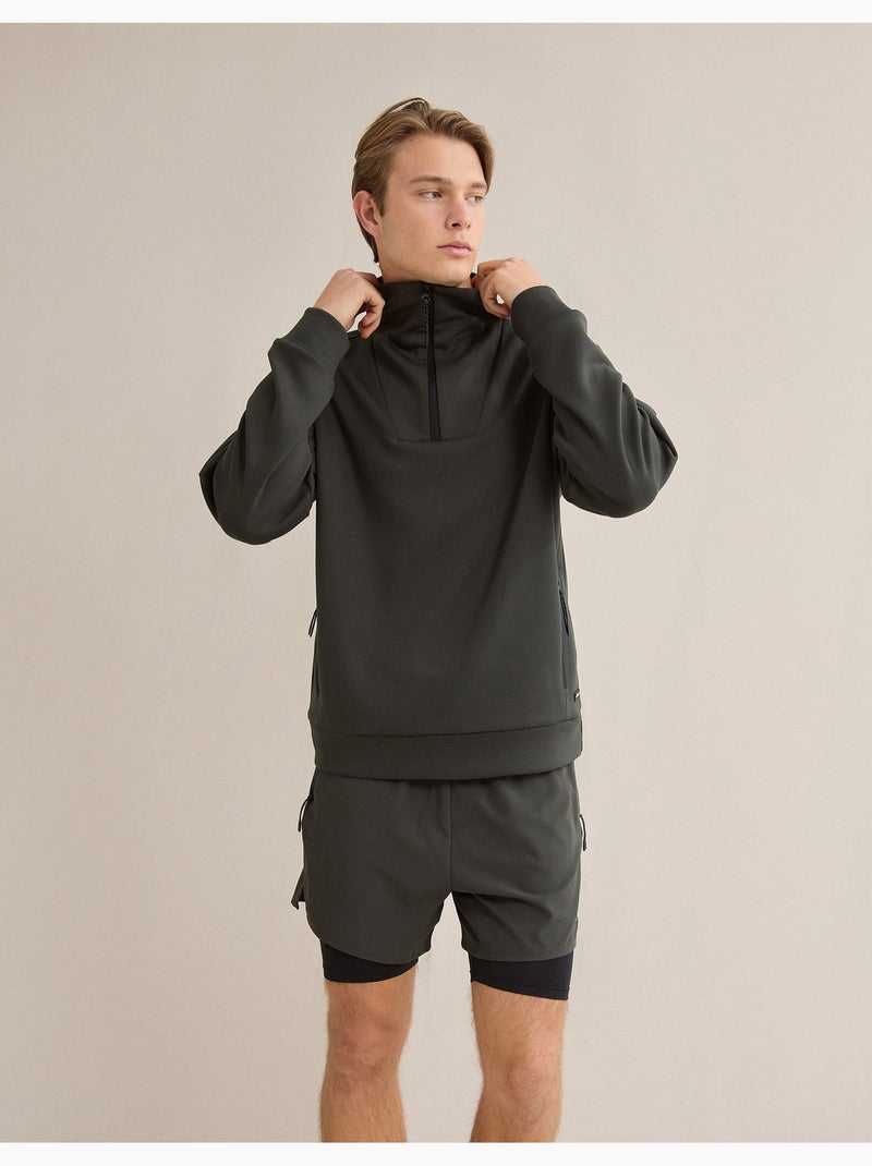 Felpa con zip, MO Fashion Verde - Kiabi
