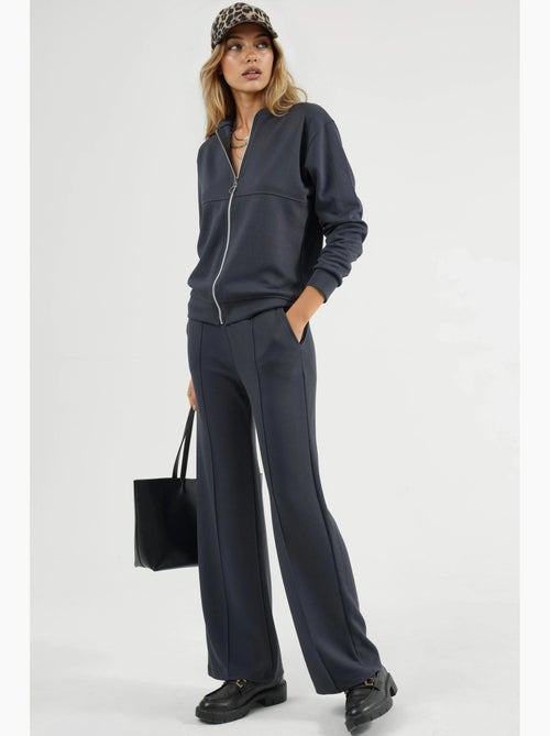 Felpa con zip modal touch e pantaloni a costine co-ord set hiccup - Kiabi Felpa con zip modal touch e pantaloni a costine co-ord set hiccup - Kiabi