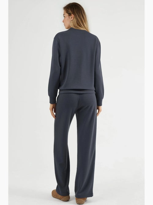 Felpa con zip modal touch e pantaloni a costine co-ord set hiccup - Kiabi Felpa con zip modal touch e pantaloni a costine co-ord set hiccup - Kiabi