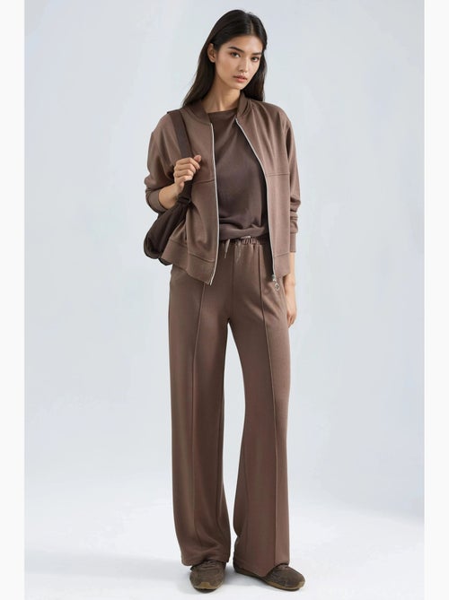 Felpa con zip modal touch e pantaloni a costine co-ord set hiccup - Kiabi Felpa con zip modal touch e pantaloni a costine co-ord set hiccup - Kiabi