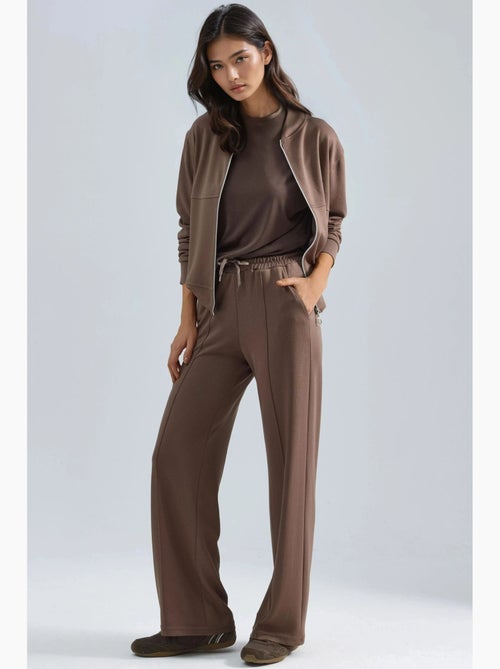 Felpa con zip modal touch e pantaloni a costine co-ord set hiccup - Kiabi Felpa con zip modal touch e pantaloni a costine co-ord set hiccup - Kiabi