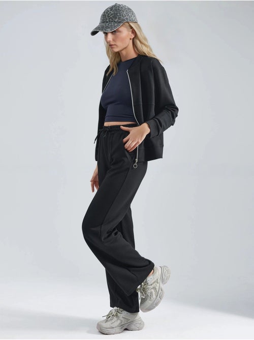 Felpa con zip modal touch e pantaloni a costine co-ord set hiccup - Kiabi