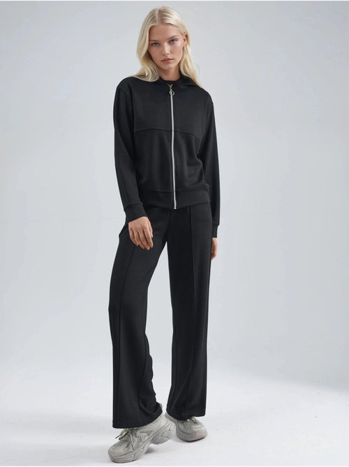 Felpa con zip modal touch e pantaloni a costine co-ord set hiccup - Kiabi
