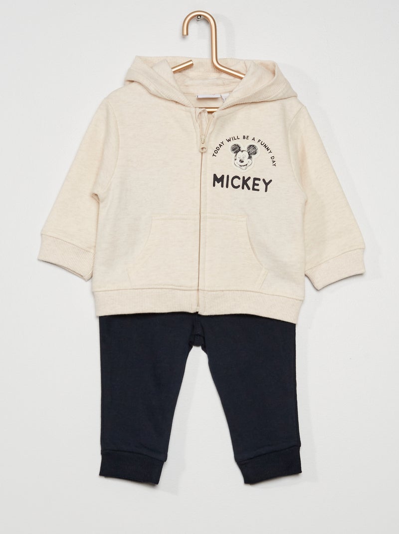 Felpa con zip + t-shirt + pantaloni 'Disney' BEIGE - Kiabi