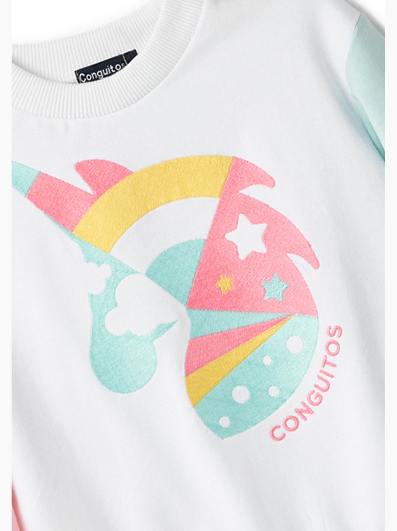 Felpa conguitos Bianco - Kiabi