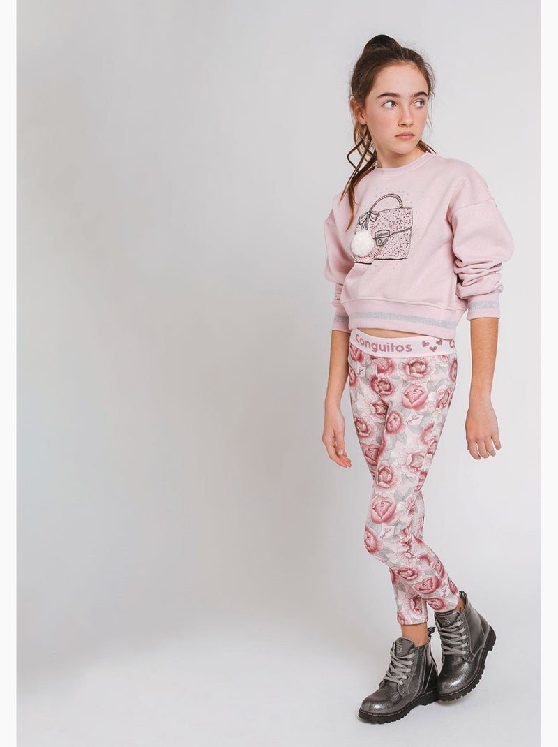 Felpa conguitos pompón sudadera Rosa - Kiabi