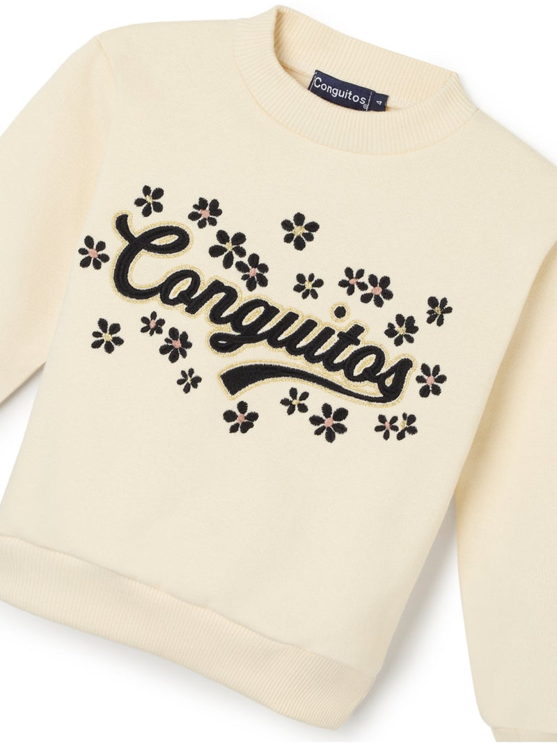 Felpa conguitos sudadera logo marca Beige - Kiabi