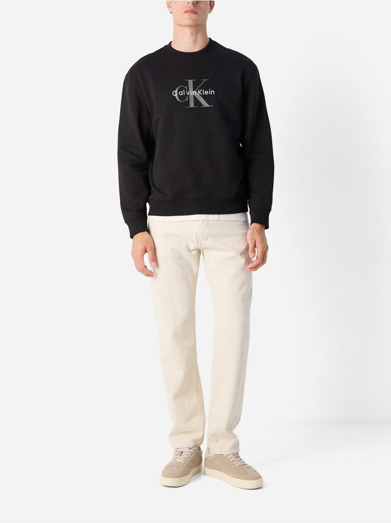 Felpa Conicità sottile - Calvin Klein Nero - Kiabi