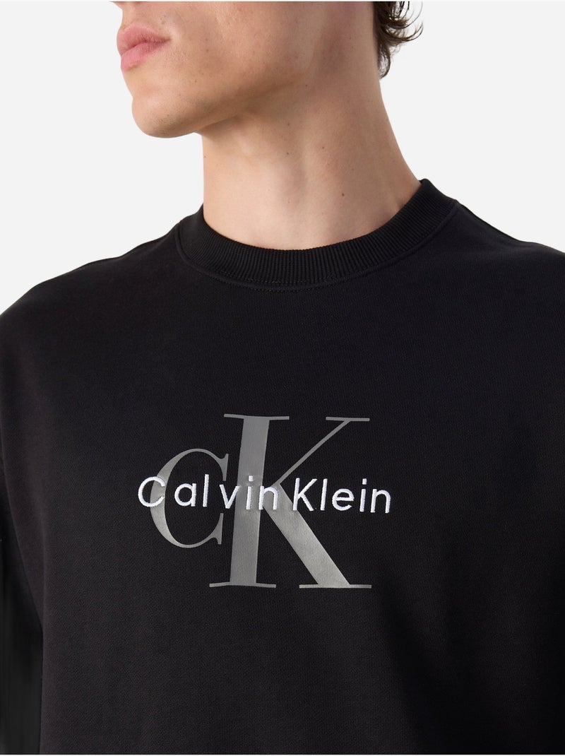 Felpa Conicità sottile - Calvin Klein Nero - Kiabi