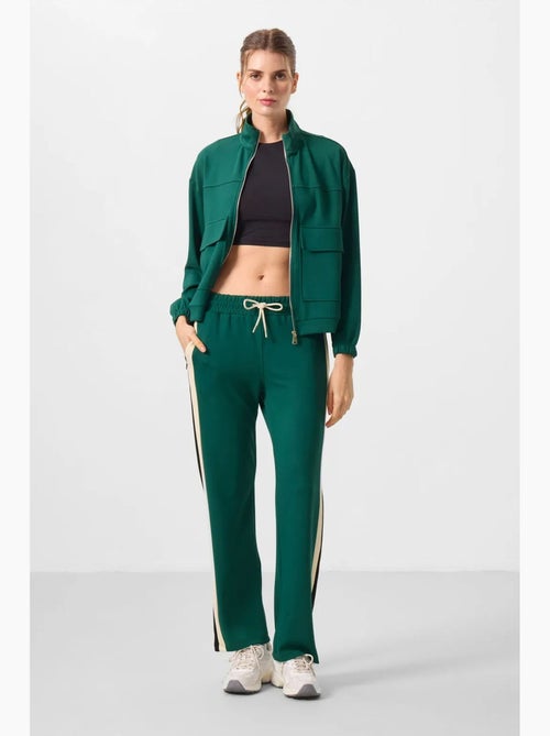 Felpa corta ampia con zip tommy - Kiabi Felpa corta ampia con zip tommy - Kiabi