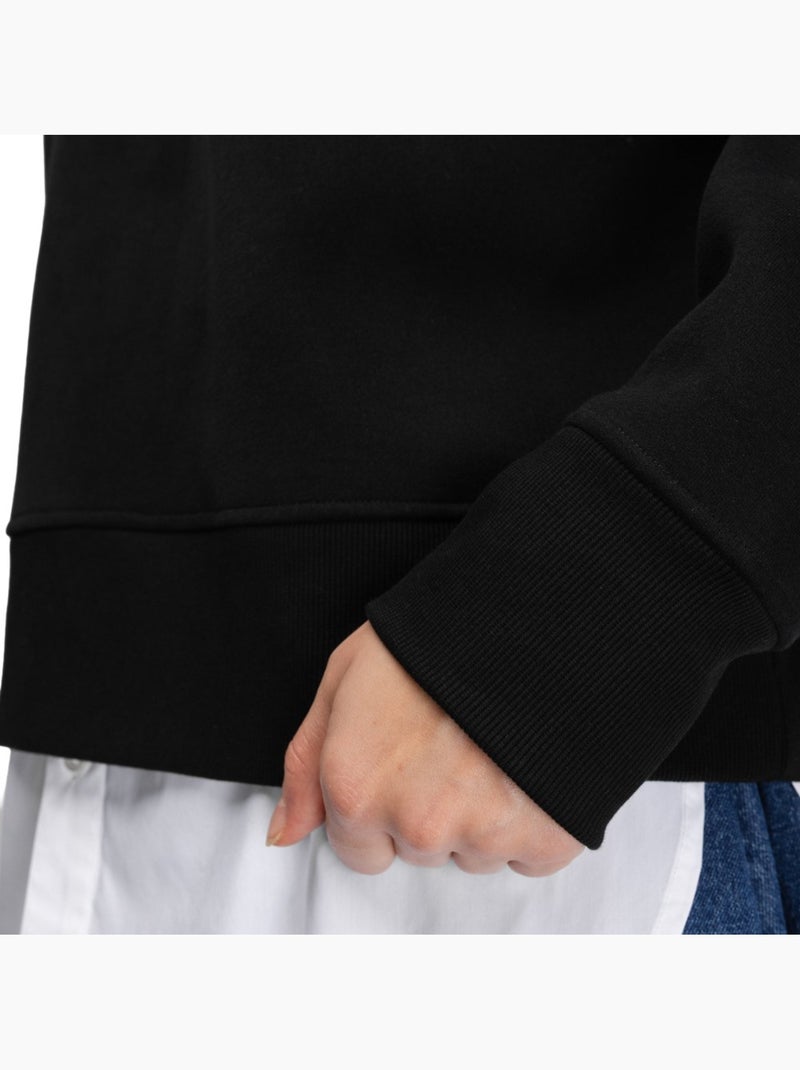 Felpa corta con cappuccio da donna donna jolla-w Nero - Kiabi