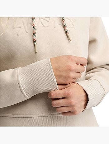 Felpa corta con cappuccio da donna donna jolla-w sand